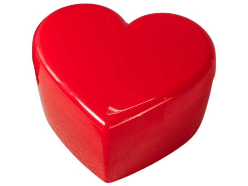 Cake Box Coração Vermelho Sólido 750ml - BlueStar 