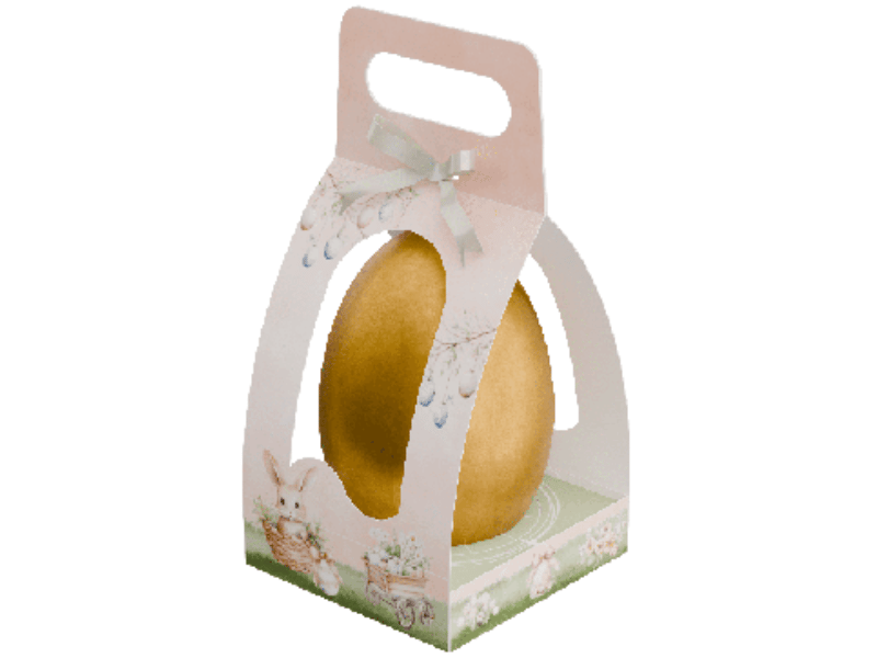 Cinta Ovo Vertical c/ Berço Páscoa Coelhor 250g c/ 5 unidades - Ideia Embalagens