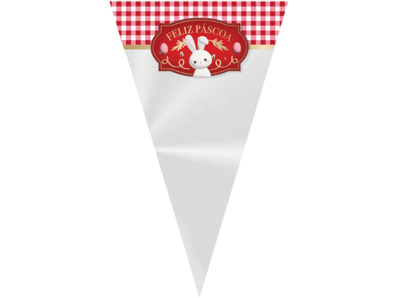 Cone Contos de Páscoa 17,5x29,5 cm c/ 50 unidades - Cromus