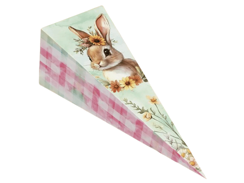 Cone Páscoa Encantos 6,7x6,7x19,5 cm c/ 10 unidades - Ideia Embalagens