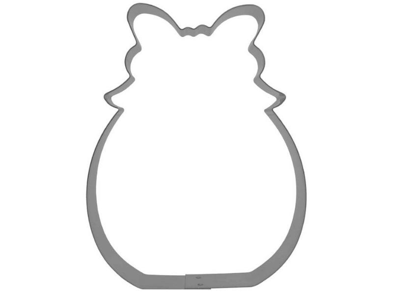 Cortador Inox Ovo de Páscoa 10,5x8x1,5 - RR Cortadores