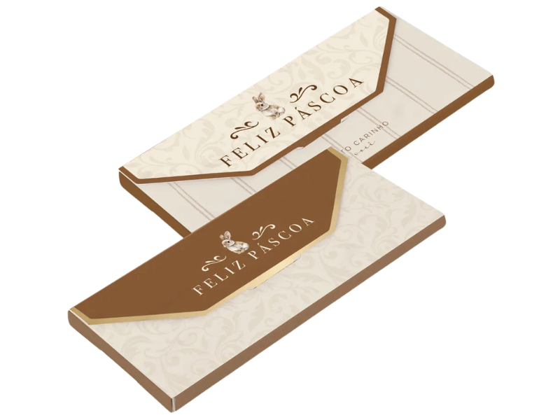 Doce Cartinha para Barra de Chocolate 80g Classique Bunny C/ 10 unidades