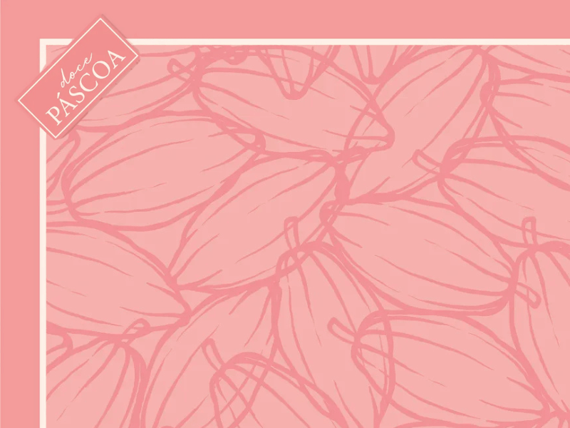 Saco Express Doce Páscoa Rosa 35x35 cm c/ 25 unidades - Cromus