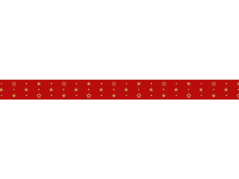 Fita de Cetim Estrela de Natal nº 3 ECF003H Cor 508 - Progresso