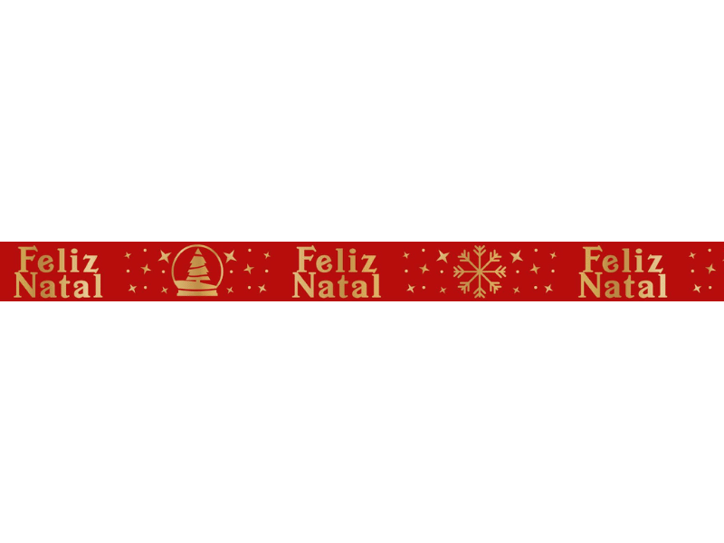 Fita de Cetim Natal Vermelho nº 3 ECF003H Cor 505 - Progresso