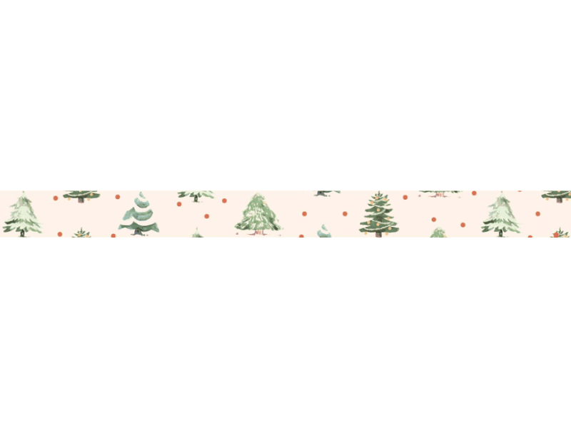 Fita de Cetim Pinheiros Natalino nº 3 ECF003TR Cor 095 - Progresso