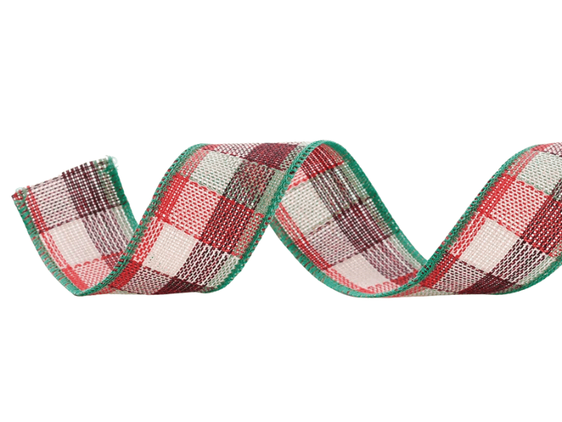 Fita Xadrez Vermelho/Verde 3,8cm x 9,14m - Cromus