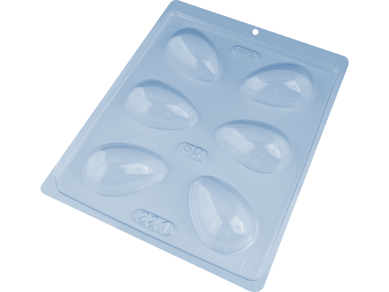 Forma de Acetato para Ovos Liso de Páscoa 50g SP3623 -Bwb