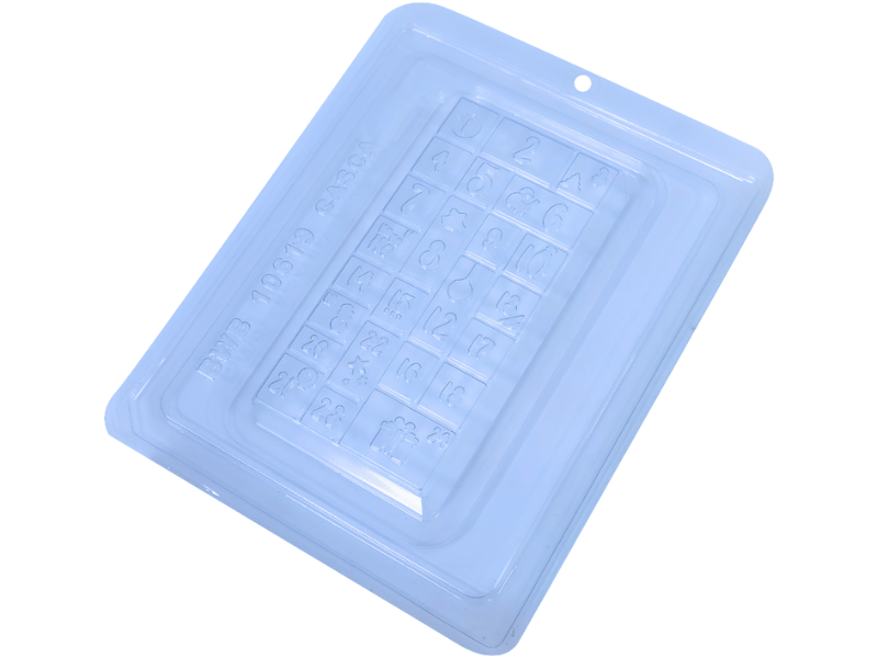 Forma Prática com Silicone Calendário Advento em Barra N10619 - Bwb