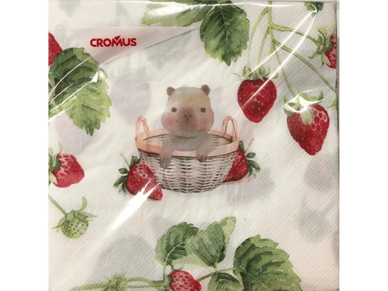 Guardanapo de Papel Capivara Colorido c/ 20 unidades - Cromus