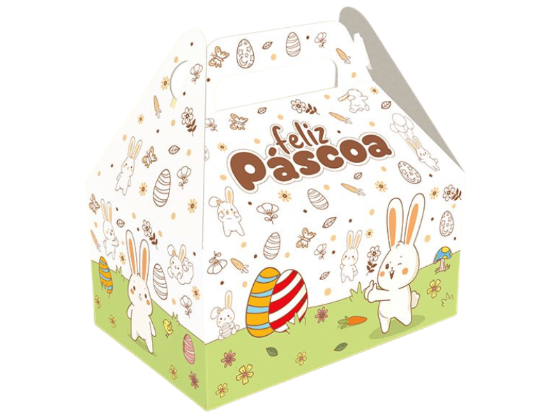 Maletinha Páscoa Colorir 12x8x12 cm - Ideia Embalagens