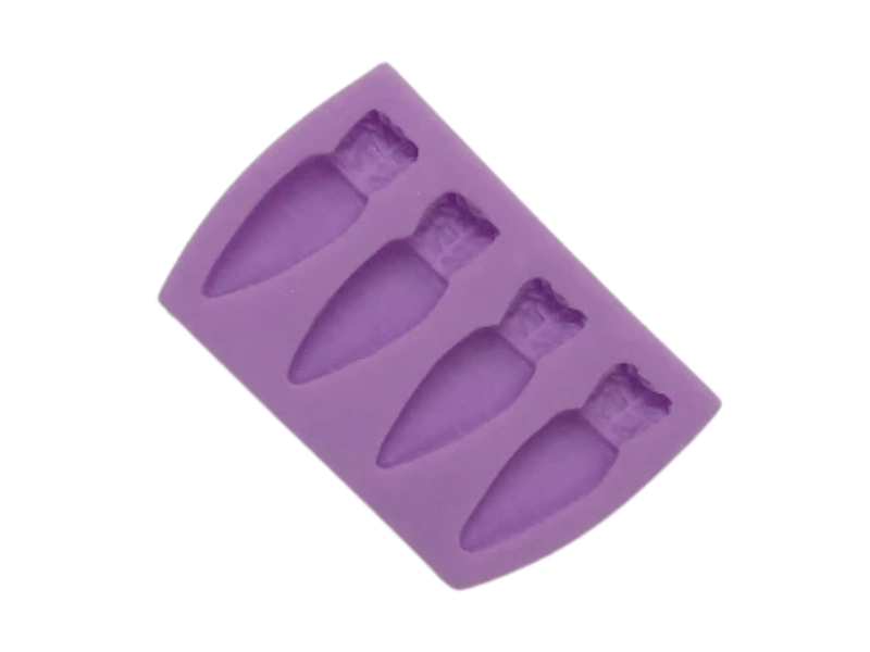 Molde de Silicone 4 Mini Cenouras  - Prime Chef 