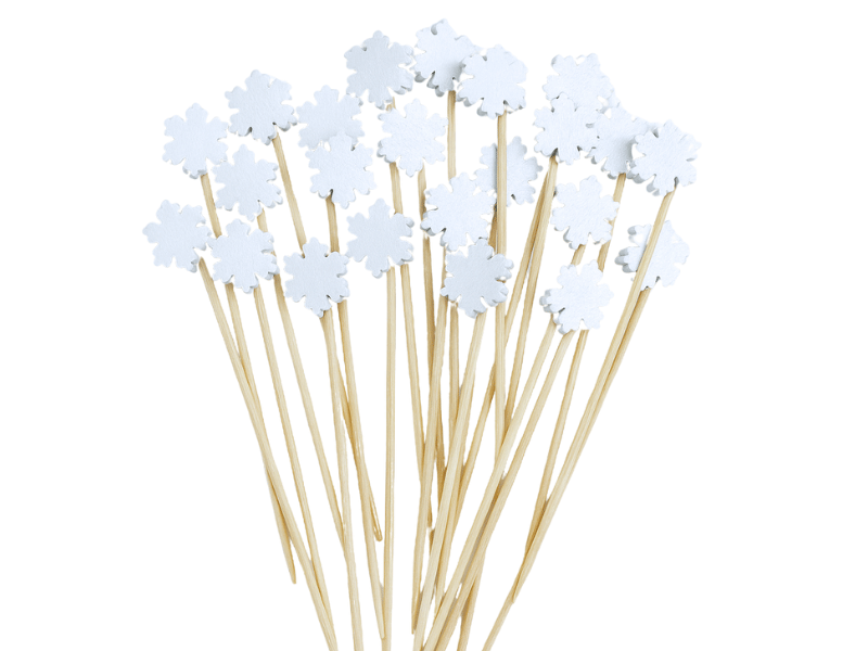 Palitos Aperitivos Flocos de Neves 12 cm c/ 50 unidades - Tuut