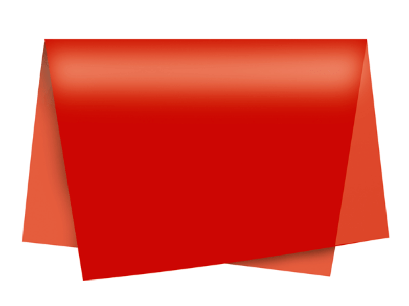 Papel Seda Vermelho 49x69 cm c/ 3 unidades - Cromus 