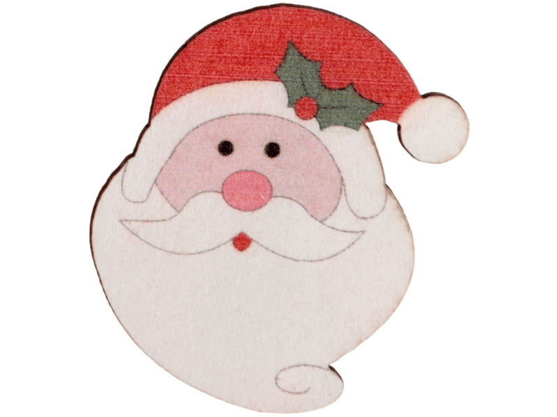 Prendedor Decorativo Papai Noel 3x4 cm c/6 peças - Zein