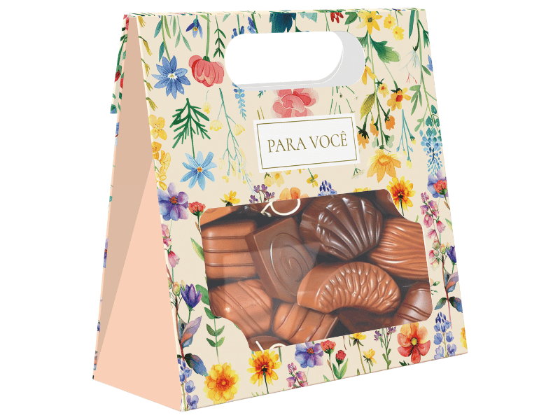 Saco c/ Visor Practice Atelier das Flores 13x5,5x13 cm - Ideia Embalagens