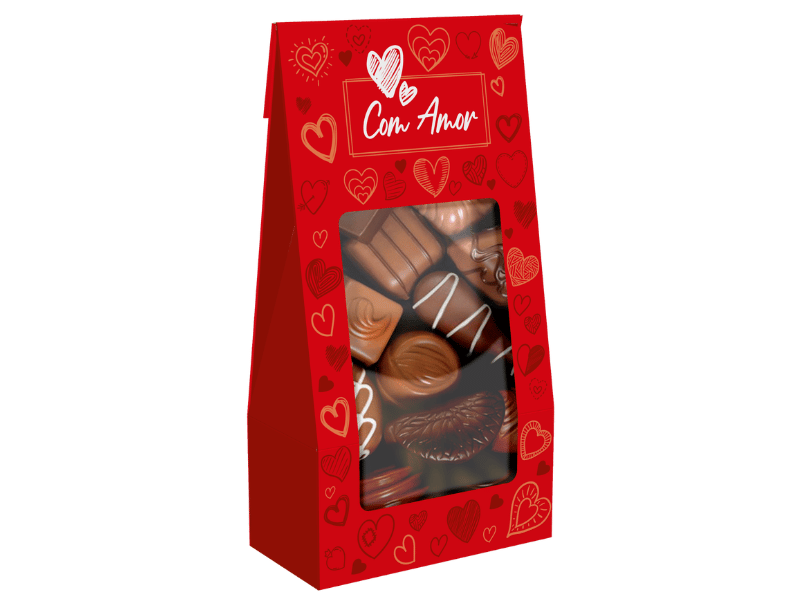 Saco c/ Visor Practice Com Amor 12x6,5x23 cm - Ideia Embalagens