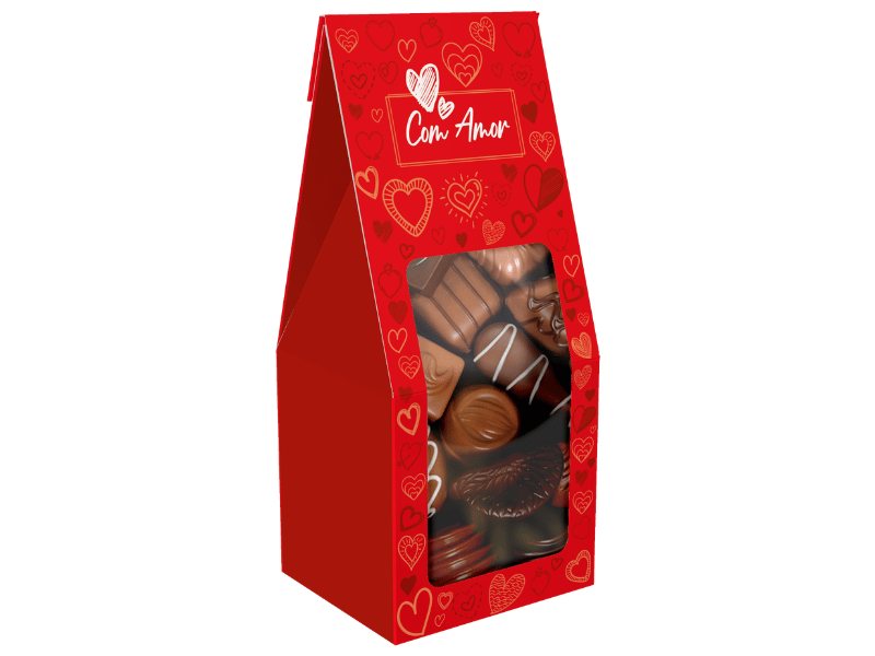 Saco c/ Visor Practice Com Amor 8x7x19 cm - Ideia Embalagens