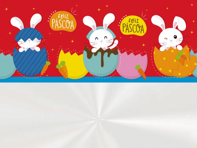 Saco Poli Surpresa de Páscoa 60x90 - Cromus