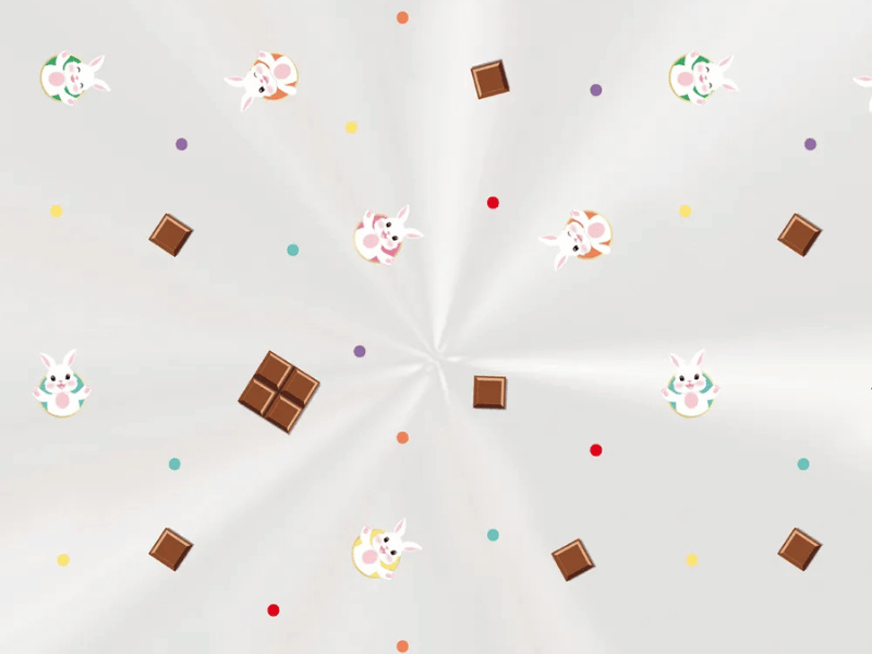 Saco Transparente Páscoa Coelho Chocolate 11x14 cm c/ 100 unidades - Cromus