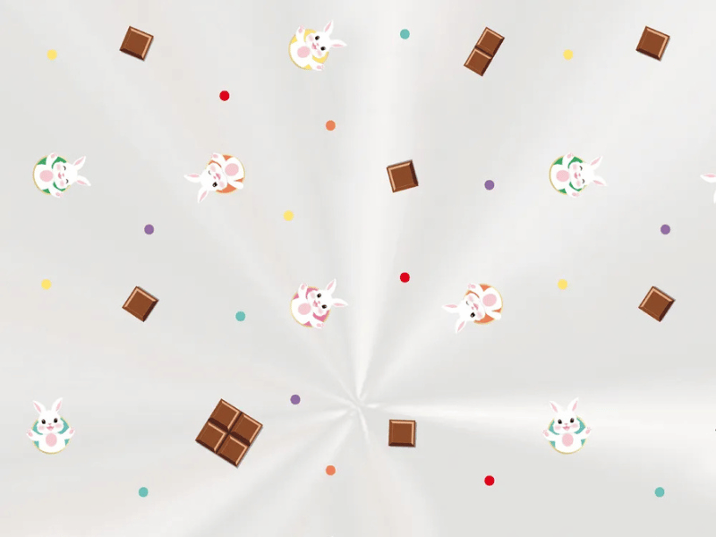 Saco Transparente Páscoa Coelho Chocolate 11x19,5 cm c/ 100 unidades - Cromus