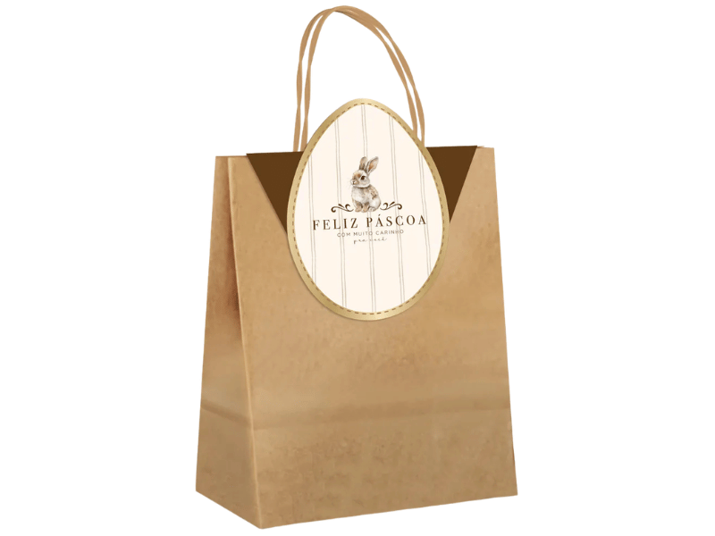 Sacola de Papel c/ Fechamento Classique Bunny P - Cromus
