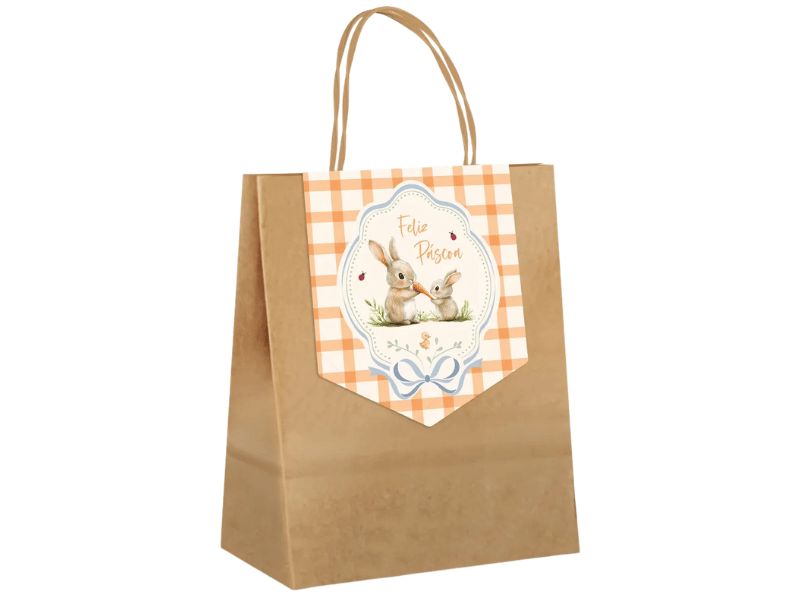 Sacola de Papel c/ Fechamento Lovely Garden P - Cromus