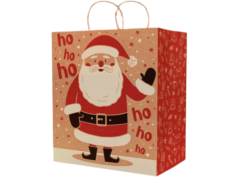 Sacola Kraft Conto Natalino 25x12x34 cm – Ideia Embalagens