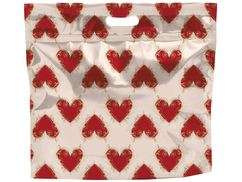 Sacola Laminada c/ Zíper Amore Mio 32x40x5 cm - Cromus