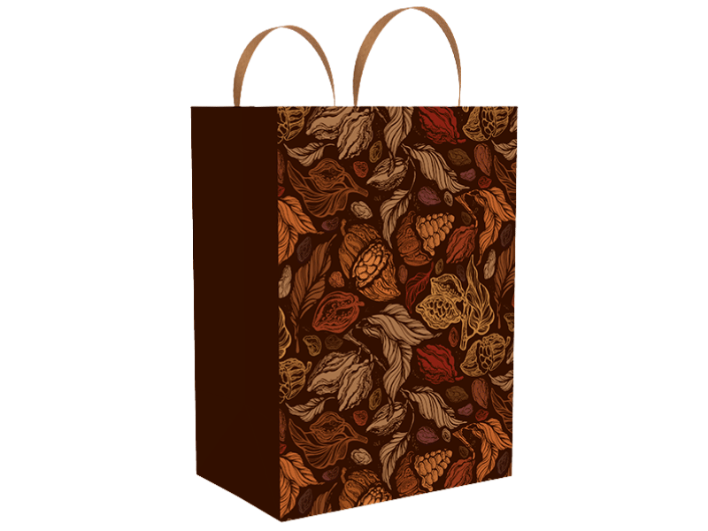 Sacola Puro Cacau 18x12x25 cm - Ideia Embalagens
