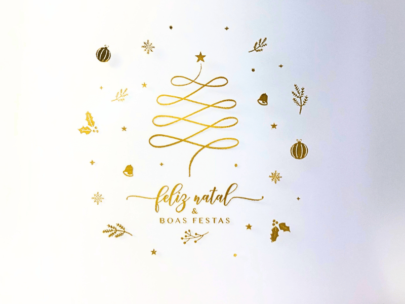 Sacola Pvc Feliz Natal 13,5x15x7 cm - Tuut