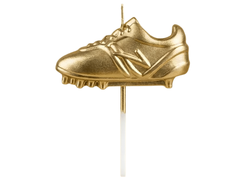 Vela de Aniversário Futebol Chuteira Dourada - Silver Festas