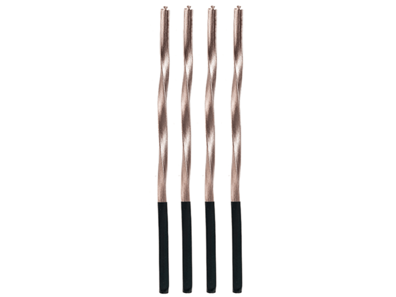 Vela Torcida Metalizada Dourada 15 cm - Silver Festas