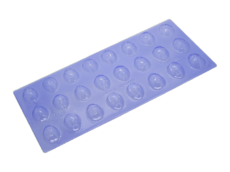 Forma de Acetato Aplique Ovinhos Rostos N881 - Porto Formas