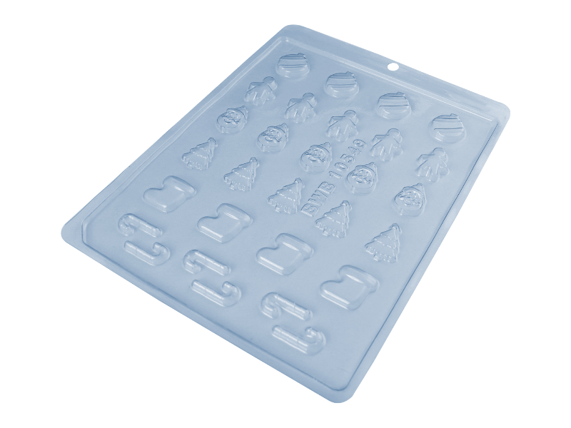 Forma de Acetato Mini Apliques Natalinos N10549 - Bwb