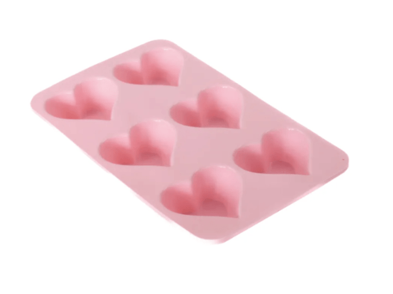 Forma de Silicone Coração Precioso c/ 6 cavidades - Allonsy