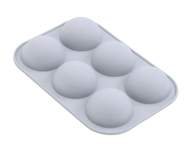 Forma de Silicone Meia Esfera c/ 6 cavidades - Allonsy