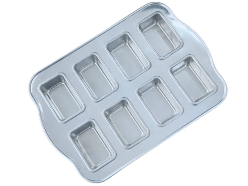 Forma  para Brownie/Bisnaga c/ 8 Cavidades Aluminio 39x27,5 cm - Caparroz