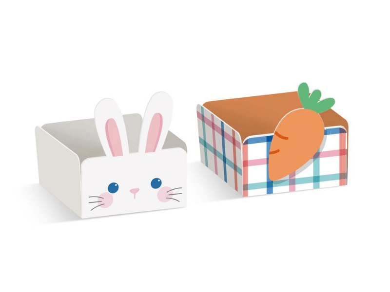 Forminha para Doce Caixeta Coelhinhos Composê c/ 24 unidades - Cromus