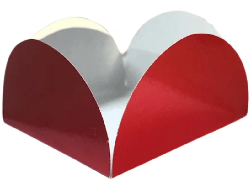 Forma para Doces Caixeta Vermelho Metalizado 7 cm c/ 25 unidades - Ultrafest