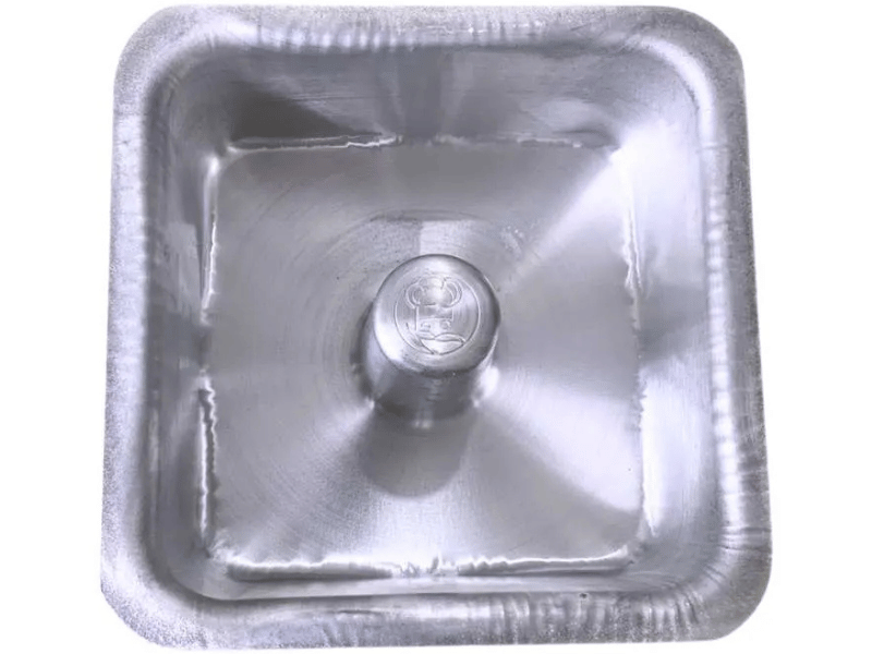 Forma para Torta Suiça Quadrada em Aluminio 15x7 cm Unidade - Caparroz 