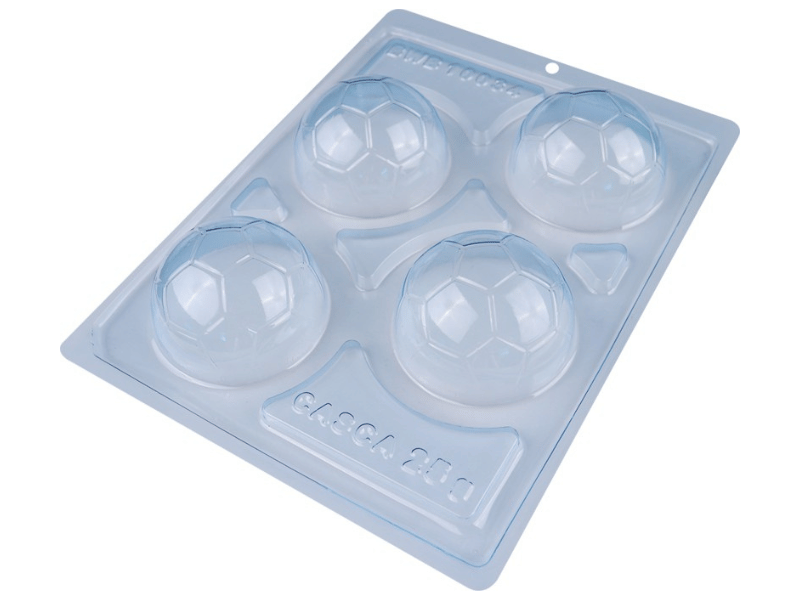 Forma Prática com Silicone Bombom Bolo de Futebol 65mm N10034 - Bwb
