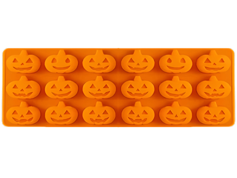 Forma Silicone Halloween com Abóbora c/18 cavidades 21x11 cm - Prime Chef