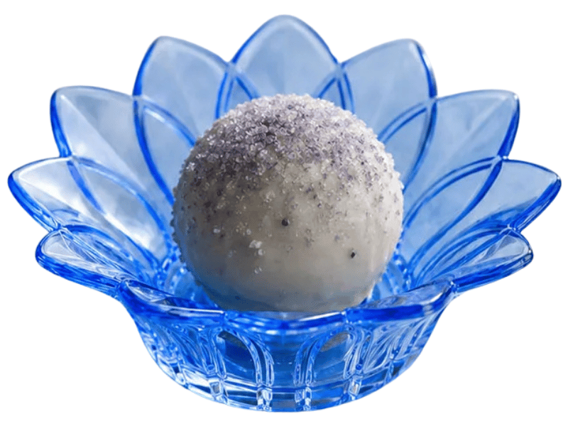 Forminha Flor de Lótus Azul Transparente c/ 30 unidades - Mirandinha