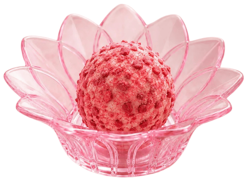 Forminha Flor de Lótus Rosa Transparente c/ 30 unidades - Mirandinha
