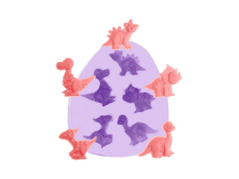 Molde de Silicone Mini Dinossauros - Prime Chef
