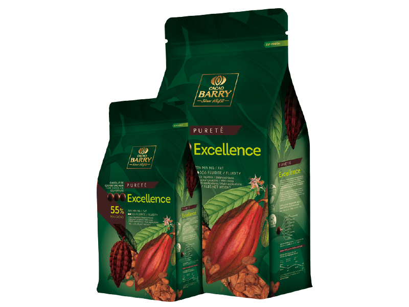 Callets Cacao Barry Excellence Chocolate Amargo 55% 5kg