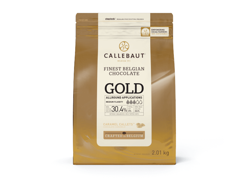 Callets Callebaut Gold Chocolate Caramelo 30,4% 2,01kg