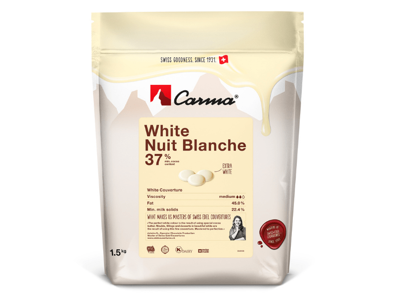 Callets Carma Chocolate Branco Nuit Blanche 37% 1,5kg