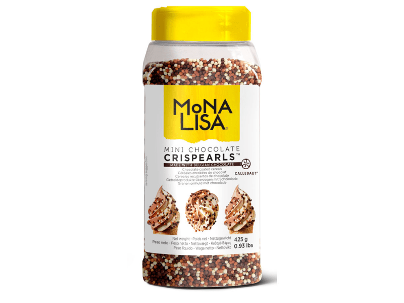 Crispearls Mona Lisa Callebaut Mini Cereais de Chocolate Sortido 425g